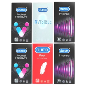 Durex Premium - extra élvezet óvszer csomag (6x10db)