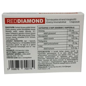 Red Diamond - természetes étrend kiegészítő férfiaknak (4db)