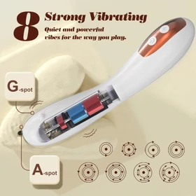 IntiGlow - Hüvelyfiatalító LED G-pont vibrátor (fehér) -