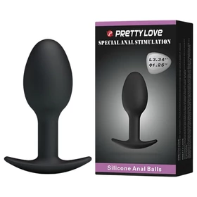 Pretty Love - anál dildó (fekete)