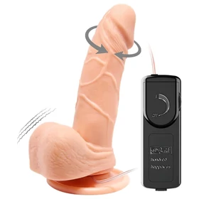 Baile Barbara Mark - élethű, forgó vibrátor - 15 cm (natúr)