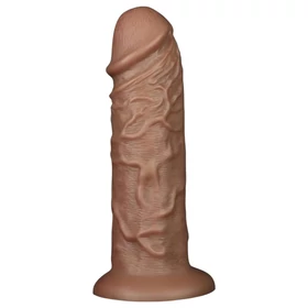Lovetoy Chubby - tapadókorongos élethű dildó - 25cm (natúr)