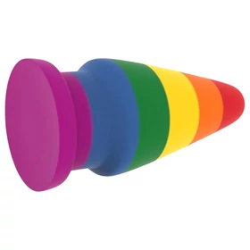 Lovetoy Prider - anál tágító plug - 15 cm (szivárvány)