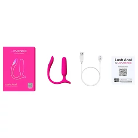 Lovense Lush Anal - App-vezérelt análvibrátor, LED-es - pink