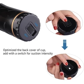 Tracy&#039;s Dog Cup - élethű műpopsi maszturbátor (fekete-natúr)