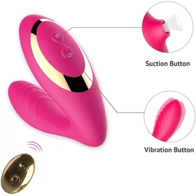 Tracy&#039;s Dog 2 - léghullámos 2in1 vibrátor (pink)