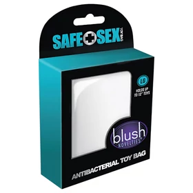Safe Sex - antibakteriális diszkrét tároló táska (fehér, L)