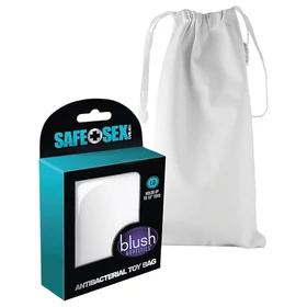 Safe Sex - antibakteriális diszkrét tároló táska (fehér, L)