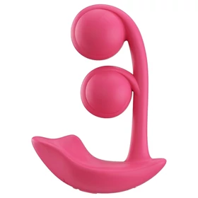 Honey Play Box Melody - App-vezérelt gyöngyös 2in1 vibrátor (piros)