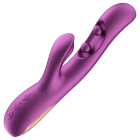 Honey Play Box Gem – App-vezérelt gyöngyös G-pont és csiklóizgató vibrátor (lila)