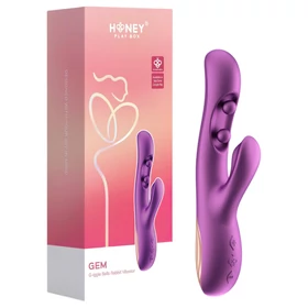 Honey Play Box Gem – App-vezérelt gyöngyös G-pont és csiklóizgató vibrátor (lila)