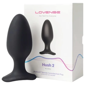 LOVENSE Hush 2 L - akkus kis anál vibrátor (57 mm, fekete)