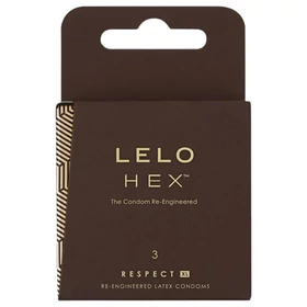 LELO Hex Respect XL - luxus óvszer (3 db)