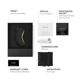 LELO Sona - hanghullámos csiklóizgató (fekete)