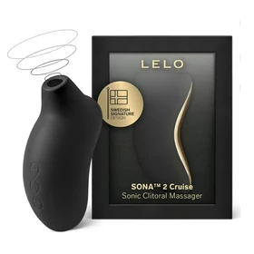 LELO Sona 2 Cruise - hanghullámos csiklóizgató (fekete)