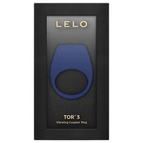 LELO Tor 3 - App-vezérelt vibrációs péniszgyűrű, férfiaknak (kék)