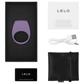 LELO Tor 3 - App-vezérelt vibrációs péniszgyűrű, férfiaknak (lila)