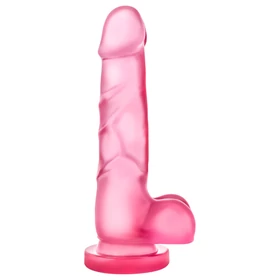 B Yours Sweet N Hard 4 - herés dildó - 18 cm (pink)