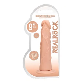 RealRock Dong 9 - élethű dildó (23 cm, natúr)