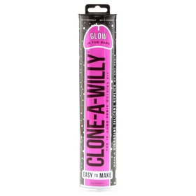 Clone-a-Willy - péniszmásoló szett - világító (pink)