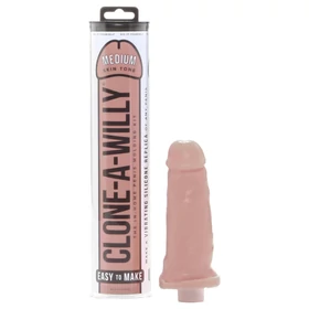 Clone-a-Willy - péniszmásoló szett vibrátorral (sötét natúr)