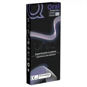 Uniq - latexmentes orál óvszer (3 db)