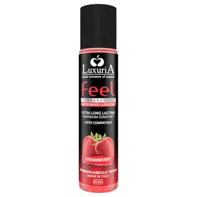 LuxuriA Feel Strawberry - vízbázisú síkosító - eper (60 ml)