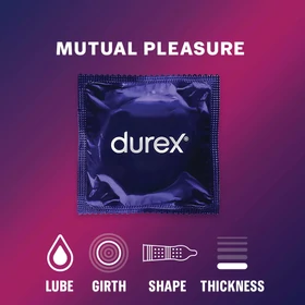 Durex Mutual Pleasure - késleltető óvszer (3 db)