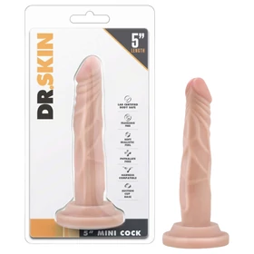 Dr. Skin 5 - tapadókorongos élethű dildó (natúr, 14,5 cm)