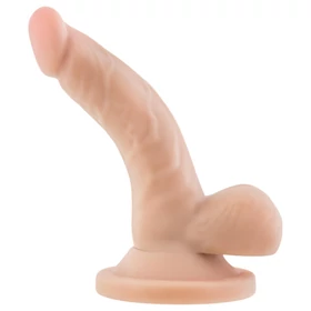 Dr. Skin 4 - tapadókorongos, herés élethű dildó (natúr, 12 cm)