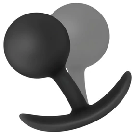 Anal Adventures Platinum Vibra Plug - anál dildó (fekete)