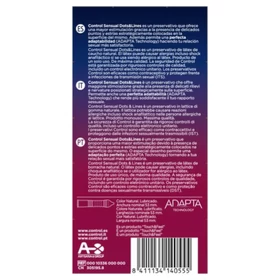 Control - bordázott, pontozott óvszer (12db)