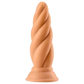 Max &amp; Co Felix - csavaros anál plug - 15cm (natúr)