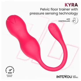 INTOYOU Kyra Pelvic - App-vezérelt vibrációs gésagolyó (pink)