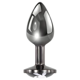 Playboy Tux - butt plug - kicsi (ezüst)