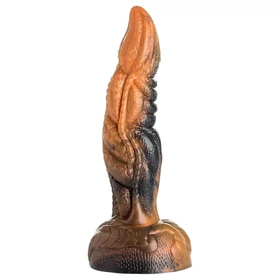 Creature Cocks Ravager - textúrált szilikon dildó - 20 cm (narancs)