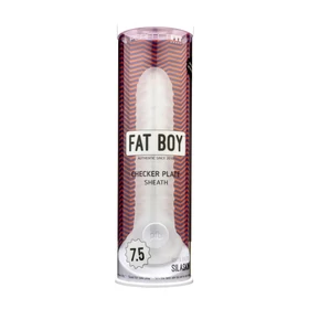Fat Boy Checker Box - péniszköpeny (19cm) - fehér