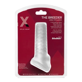 Perfect Fit Breeder - nyitott péniszköpeny (fehér)