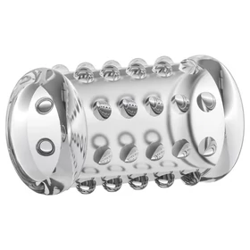 Stay Hard - pöttyös péniszmandzsetta (átlátszó)