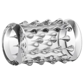 Stay Hard - gömbös péniszmandzsetta (átlátszó)