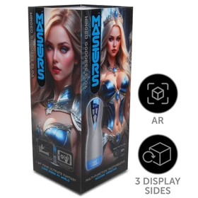 Masturs Eloa - szívó-rezgő AR maszturbátor (szürke)