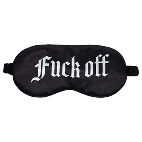 Ouch! - "Fuck Off" feliratos szatén szemmaszk (fekete)