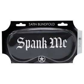 Ouch! - "Spank Me" feliratos szatén szemmaszk (fekete)