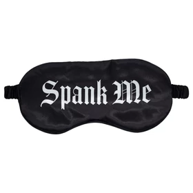 Ouch! - "Spank Me" feliratos szatén szemmaszk (fekete)