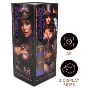 Masturs Misty - szívó-lüktető-rezgő AR maszturbátor (lila)