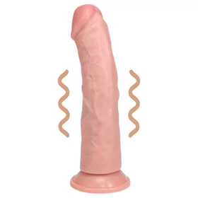 RealRock - tapadókorongos vibrátor (natúr, 20,5 cm)