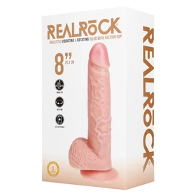 RealRock - forgó vibrátor (natúr, 20,5 cm)