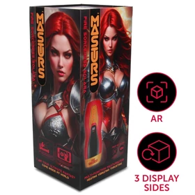 Masturs Solara - melegítő fel-le mozgó AR maszturbátor (piros)