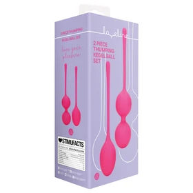 Loveline - súlyozott kegel golyó szett - 2 részes (pink)