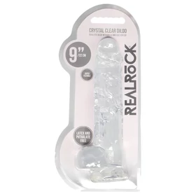 RealRock - átlátszó élethű dildó (átlátszó, 22 cm)